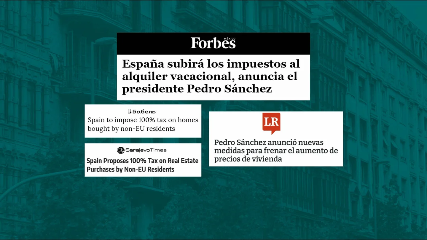 La propuesta de Sánchez de limitar la compra de viviendas a extranjeros llega a Reino Unido, Bosnia o Emiratos Árabes La propuesta de Sánchez de limitar la compra de viviendas a extranjeros llega a Reino Unido, Bosnia o Emiratos Árabes