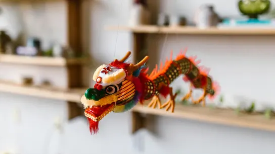 Una decoración del Año chino de la Serpiente. Una decoración del Año chino de la Serpiente.