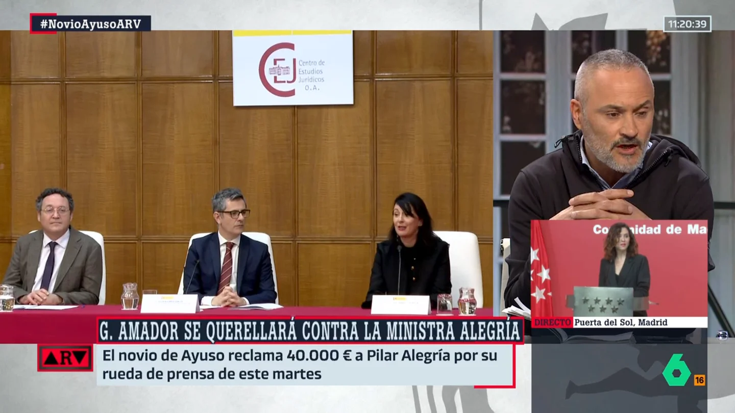 Martínez-Vares, sobre García Ortiz: "Tenemos a un fiscal comportándose como un presunto delincuente" Martínez-Vares, sobre García Ortiz: "Tenemos a un fiscal comportándose como un presunto delincuente"