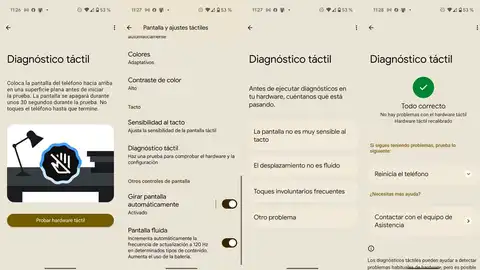 Así se hace el diagnóstico de la pantalla Así se hace el diagnóstico de la pantalla