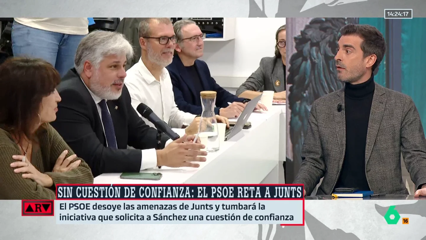 Pablo Simón destaca que Junts es "un socio inestable": "Le va a hacer sudar tinta en cada negociación" Pablo Simón destaca que Junts es "un socio inestable": "Le va a hacer sudar tinta en cada negociación"