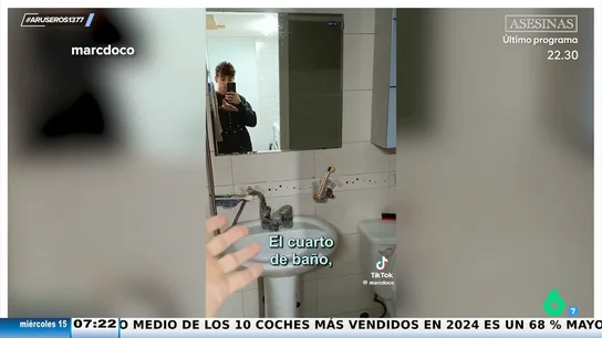 Un joven español enseña su piso en Corea del Sur: "Detrás de este espejo mágico aparece el cuarto de baño" Un joven español enseña su piso en Corea del Sur: "Detrás de este espejo mágico aparece el cuarto de baño"