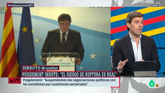 Montesinos señala que Sánchez tiene "un problema importante": "Sin esos siete votos de Junts, el Gobierno no puede sacar nada" Montesinos señala que Sánchez tiene "un problema importante": "Sin esos siete votos de Junts, el Gobierno no puede sacar nada"