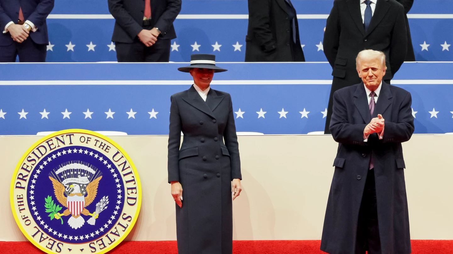 El presidente de Estados Unidos, Donald Trump (d), y la primera dama, Melanie Trump El presidente de Estados Unidos, Donald Trump (d), y la primera dama, Melanie Trump