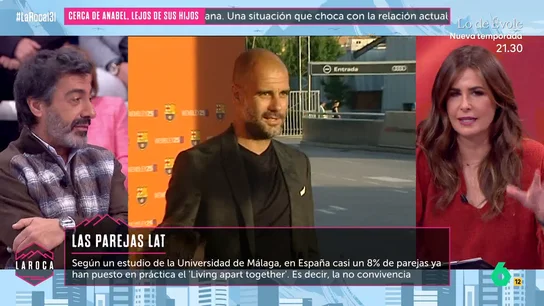 LA ROCA El preocupante mensaje de Juan del Val a Nuria Roca al ver que Hugh Jackman y Guardiola se divorcian tras 30 años con sus parejas: "Tú y yo llevamos 26" LA ROCA El preocupante mensaje de Juan del Val a Nuria Roca al ver que Hugh Jackman y Guardiola se divorcian tras 30 años con sus parejas: "Tú y yo llevamos 26"