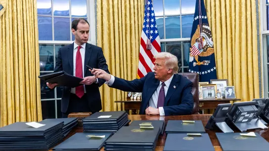 Trump, en el despacho oval Trump, en el despacho oval