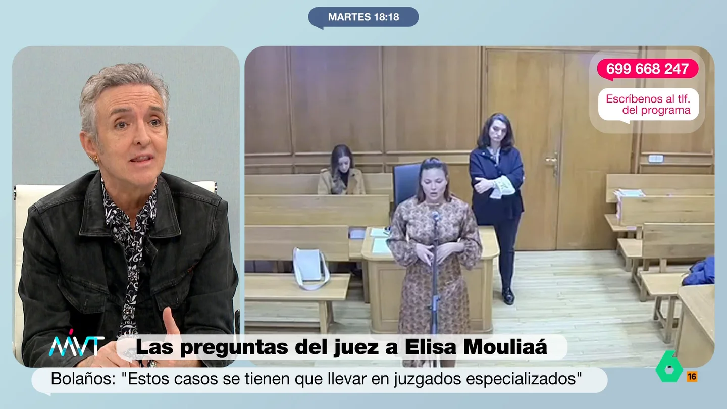 Ramoncín, tajante sobre la actitud del juez con Elisa Mouliaá: "Esto es un tercer grado; se puede hacer de otra manera" "No compro esa historia de 'te presiono para que demuestres que no has hecho nada'; usted me interroga con educación", afirma rotundo Ramoncín en este vídeo donde opina sobre la actitud del juez del 'caso Errejón' con Elisa Mouliaá.