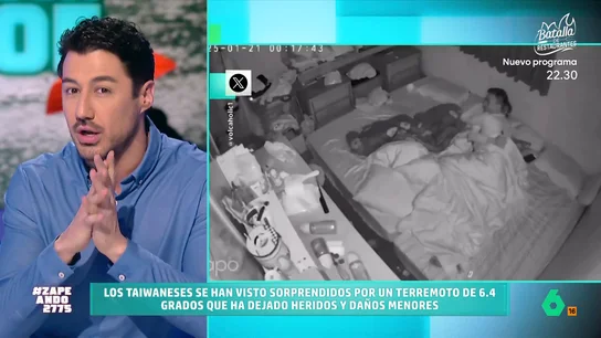 Francisco Cacho explica qué debemos hacer en caso de terremoto: "Lo mejor es ponerse debajo de una mesa" Aprovechando el terremoto de 6,4 grados en Taiwán, Francisco Cacho da unos sencillos consejos para protegerse en caso de que nos veamos en una situación similar. Además, señala que, en España, "Granada es una zona muy sísmica.