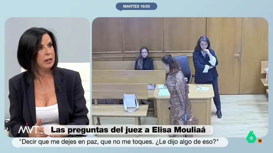 Beatriz de Vicente defiende el método del juez del 'caso Errejón' Beatriz de Vicente analiza en este vídeo la actitud del juez Adolfo Carretero en el interrogatorio a la actriz Elisa Mouliaá e Íñigo Errejón en el juicio por presunta agresión sexual y asegura que "fue duro con ambos".