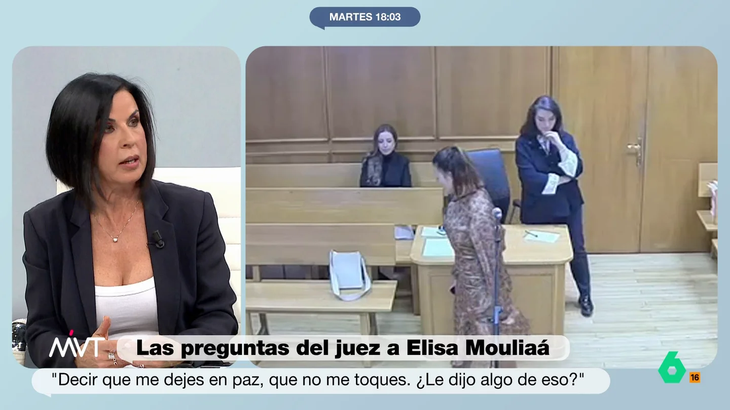 Beatriz de Vicente defiende el método del juez del 'caso Errejón' Beatriz de Vicente analiza en este vídeo la actitud del juez Adolfo Carretero en el interrogatorio a la actriz Elisa Mouliaá e Íñigo Errejón en el juicio por presunta agresión sexual y asegura que "fue duro con ambos".