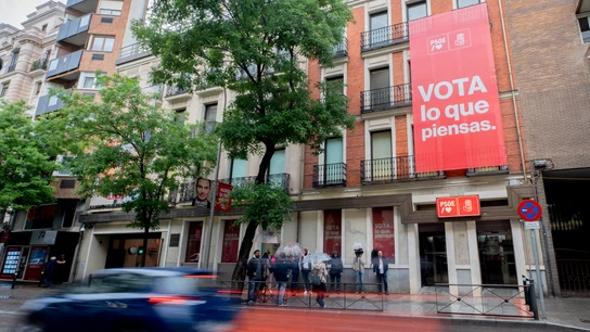 Imagen de archivo de la fachada de la sede nacional del PSOE en la calle Ferraz de Madrid Imagen de archivo de la fachada de la sede nacional del PSOE en la calle Ferraz de Madrid