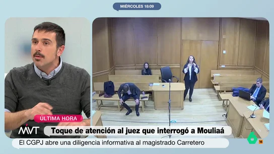 Ramon Espinar, tras filtrarse el interrogatorio a Elisa Mouliaá: "Hemos visto declarar a todos, menos a Miguel Ángel Rodríguez" Ramon Espinar analiza en este vídeo el interrogatorio del juez Carretero a Elisa Mouliaá en el 'caso Errejón' y opina sobre que las declaraciones tanto de la denunciante, como del denunciado, se hayan filtrado.