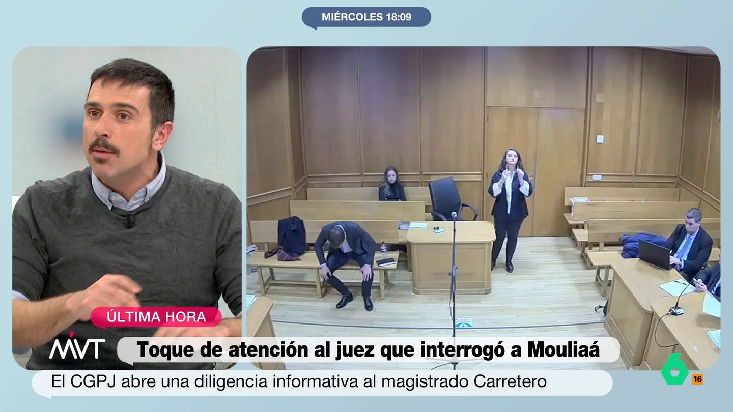 Ramon Espinar, tras filtrarse el interrogatorio a Elisa Mouliaá: "Hemos visto declarar a todos, menos a Miguel Ángel Rodríguez" Ramon Espinar analiza en este vídeo el interrogatorio del juez Carretero a Elisa Mouliaá en el 'caso Errejón' y opina sobre que las declaraciones tanto de la denunciante, como del denunciado, se hayan filtrado.