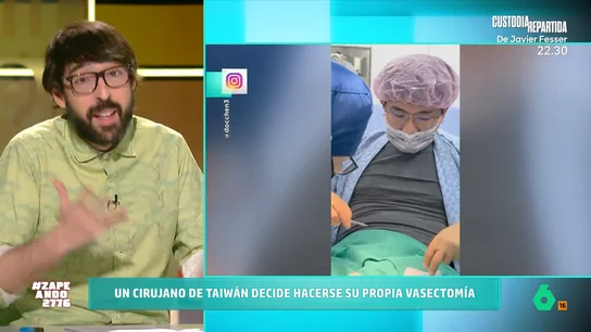 La reacción de Quique Peinado al ver cómo un cirujano se opera a sí mismo: "Todo empezó con el típico 'a que no hay huevos'" La reacción de Quique Peinado al ver cómo un cirujano se opera a sí mismo: "Todo empezó con el típico 'a que no hay huevos'"