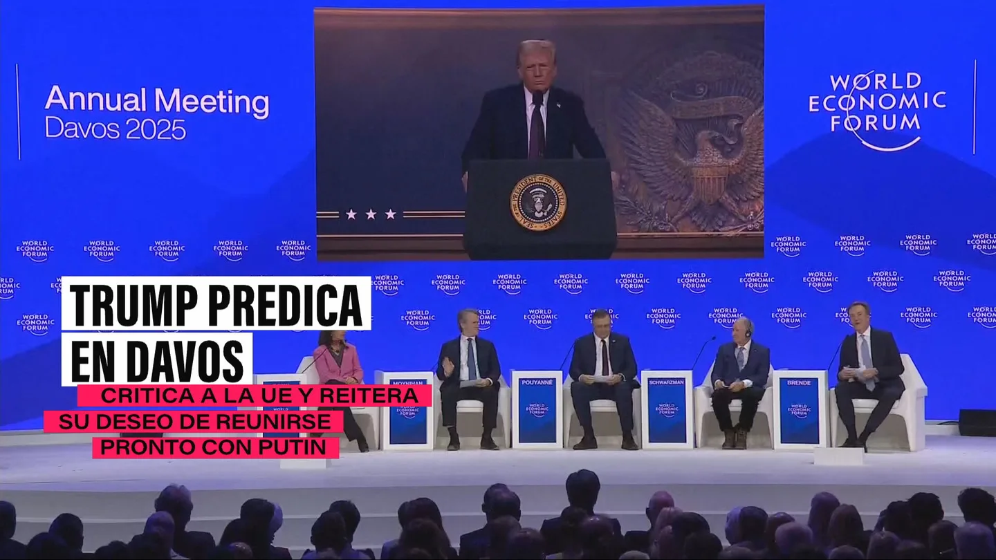 La sombra de Trump se extiende en Davos: los ataques al "wokismo", los aranceles y la inversión en defensa monopolizan la cumbre La sombra de Trump se extiende en Davos: los ataques al "wokismo", los aranceles y la inversión en defensa monopolizan la cumbre