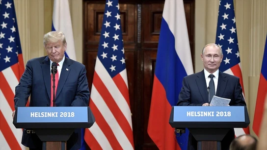 Donald Trump y Vladimir Putin, en una foto de archivo de un encuentro en 2018 Donald Trump y Vladimir Putin, en una foto de archivo de un encuentro en 2018