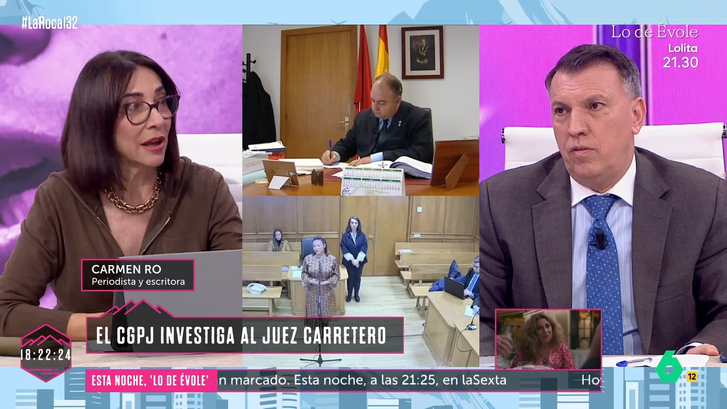 Carmen Ro, tras escuchar el interrogatorio del juez Carretero a Elisa Mouliaá: "Me levanté violentada" Carmen Ro, tras escuchar el interrogatorio del juez Carretero a Elisa Mouliaá: "Me levanté violentada"