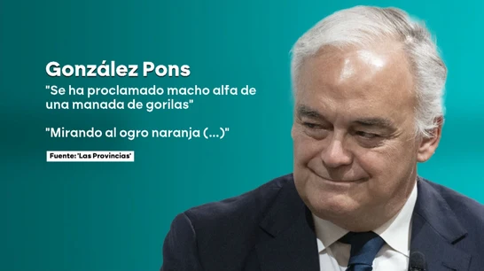 González Pons pone en apuros al PP llamando "ogro naranja" y "macho alfa de una manada de gorilas" a Trump