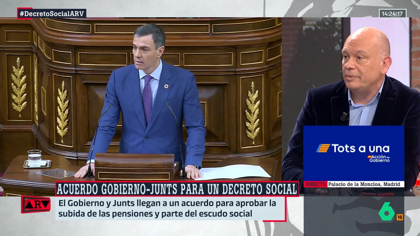 Gabi Sanz reacciona al acuerdo entre Junts y el Gobierno: "Políticamente nos metemos en un sendero complicado" Gabi Sanz reacciona al acuerdo entre Junts y el Gobierno: "Políticamente nos metemos en un sendero complicado"