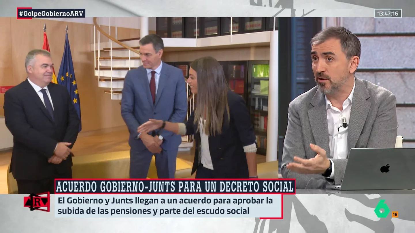 Escolar, tras el acuerdo entre el Gobierno y Junts: "Esto va a ser la tónica general de toda la legislatura" Escolar, tras el acuerdo entre el Gobierno y Junts: "Esto va a ser la tónica general de toda la legislatura"