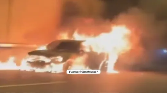 Incendio en la M-40 Incendio en la M-40