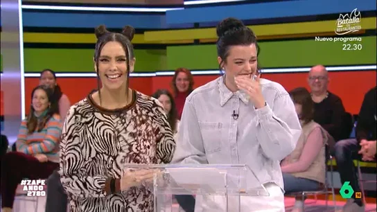 Adriana Torrebejano demuestra sus conocimientos sobre situaciones imprevistas en la nieve: "Hemos venido a ganar" Zapeando propone a la actriz un juego para ver si es capaz de adivinar qué va a pasar en varias situaciones. Para ello, forma pareja con Cristina Pedroche y ambas deberán enfrentarse a Iñaki Urrutia y Francisco Cacho.