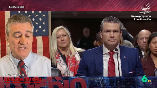 Guillermo Fesser sobre Pete Hegseth, nuevo secretario de Defensa: "Es un hombre sobradamente inepto para el cargo" Trump, a petición de Hegseth, ya ha firmado tres decretos que buscan, por ejemplo, expulsar a los militares transgénero de las Fuerzas Armadas o readmitir a los militares que fueron expulsados por negarse a ser vacunados de COVID.