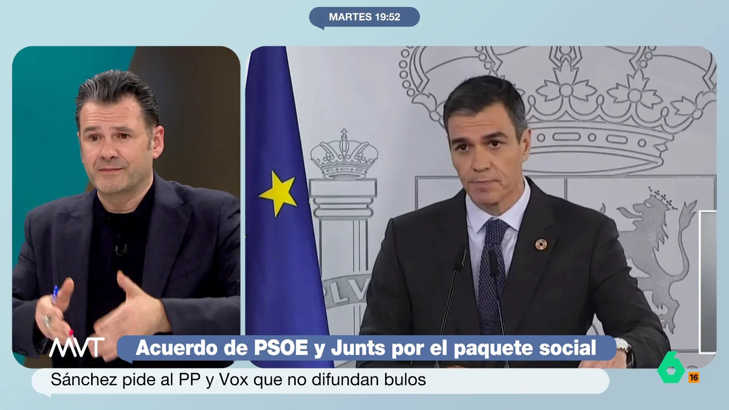 Iñaki López: "Si al PP no le gustan los okupas, lo suyo es devolver el palacete de París a su legítimo propietario, el PNV" Iñaki López y Carmen Morodo reflexionan en este vídeo sobre la devolución del palacete de París al PNV, que se mantiene en el acuerdo entre el Gobierno y Junts como parte del nuevo decreto ómnibus y por lo que el PP votará en contra.