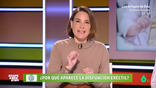 Boticaria García desvela cuál es la causa más frecuente de la disfunción eréctil La farmacéutica indica que es un trastorno provocado, frecuentemente, pro problemas en los vasos sanguíneos. Además, aclara si administrar testosterona podría ser una posible solución a este problema.