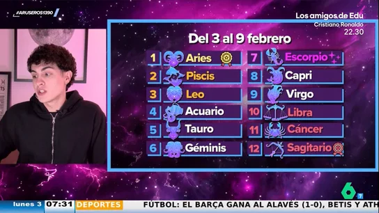 La predicción del horóscopo para la semana del 3 al 9 de febrero según Jabifus: con Mercurio en trígono con Júpiter La predicción del horóscopo para la semana del 3 al 9 de febrero según Jabifus: con Mercurio en trígono con Júpiter