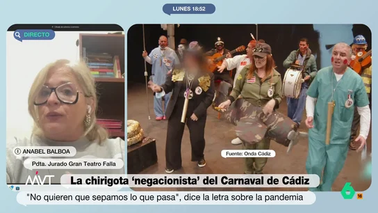 MVT Anabel Balboa, presidenta del jurado del Gran Teatro Falla de Cádiz MVT Anabel Balboa, presidenta del jurado del Gran Teatro Falla de Cádiz