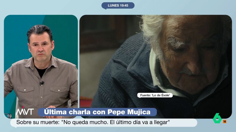 Iñaki López expresa su admiración por Pepe Mujica: "La gente como él se dedica a arreglar lo que ocasionan los Trump"