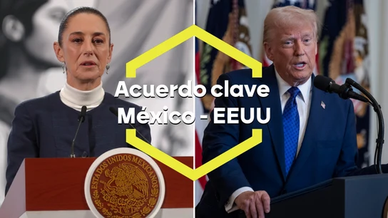 A la izquierda, la presidenta de México, Claudia Sheinbaum; a la derecha, el líder de EEUU, Donald Trump A la izquierda, la presidenta de México, Claudia Sheinbaum; a la derecha, el líder de EEUU, Donald Trump