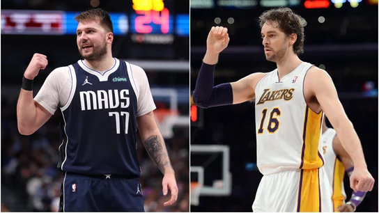 Luka Doncic y Pau Gasol Luka Doncic y Pau Gasol