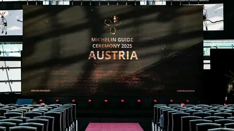 Escenario de la gala de la Guía Michelin en Austria Escenario de la gala de la Guía Michelin en Austria