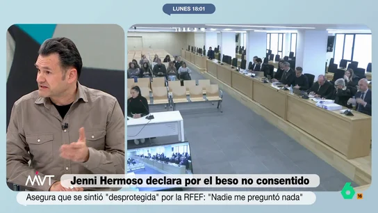 Iñaki López, sobre las presiones de Rubiales a la jefa de prensa de la RFEF Iñaki López reacciona en este vídeo a la declaración de la jefa de prensa de la selección femenina de fútbol, Patricia Pérez, en la que detalla cómo Luis Rubiales le habría presionado para incluir determinadas frases en su declaración.