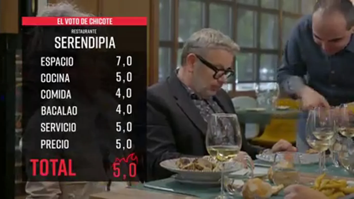 Alberto Chicote analiza a Serendipia, el restaurante de Bilbao al que "le falta tradición y le sobra concepto" Alberto Chicote analiza a Serendipia, el restaurante de Bilbao al que "le falta tradición y le sobra concepto"