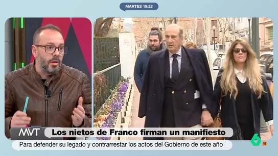 Maestre, sobre los nietos de Franco: "No tienen un solo euro que no venga de su abuelo, que era un genocida, un ladrón y un corrupto" Maestre, sobre los nietos de Franco: "No tienen un solo euro que no venga de su abuelo, que era un genocida, un ladrón y un corrupto"