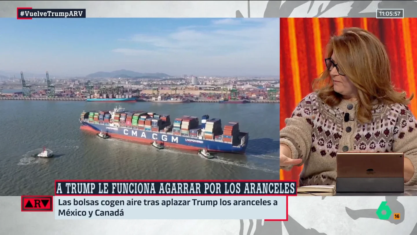 Al Rojo Vivo (04-02-25) Ruth Ferrero, sobre los aranceles de Trump a sus socios: "Quiere ponerles contra la pared y que cedan en todo" Al Rojo Vivo (04-02-25) Ruth Ferrero, sobre los aranceles de Trump a sus socios: "Quiere ponerles contra la pared y que cedan en todo"