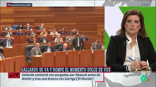 Belén Carreño reacciona a la dimisión de García-Gallardo: "Es el síndrome de los partidos nuevos" Belén Carreño reacciona a la dimisión de García-Gallardo: "Es el síndrome de los partidos nuevos"