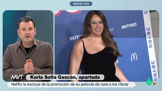 Iñaki López, sobre la exclusión de Karla Sofía Gascón: "No se la critica por decir 'musulmanes mal', sino 'moros de mierda'" Iñaki López y Elisa Beni reflexionan en este vídeo sobre la decisión de Netflix de apartarla de la promoción de 'Emilia Pérez' de cara a los Oscars, donde la actriz española está nominada a mejor actriz.
