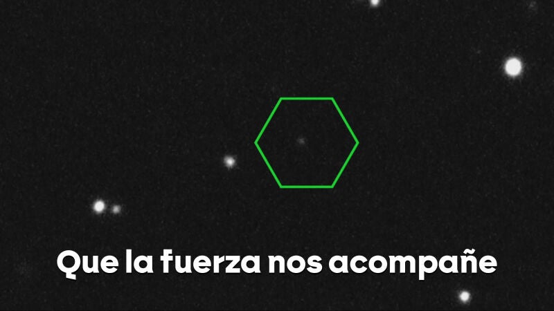 Imagen del asteroide que podría impactar contra la Tierra en 2032