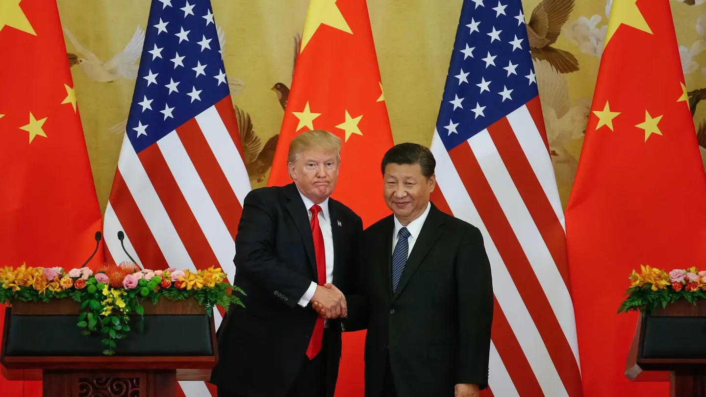Fotografía de archivo de 2017 del presidente de EEUU, Donald Trump, y el de China, Xi Jinping. Fotografía de archivo de 2017 del presidente de EEUU, Donald Trump, y el de China, Xi Jinping.