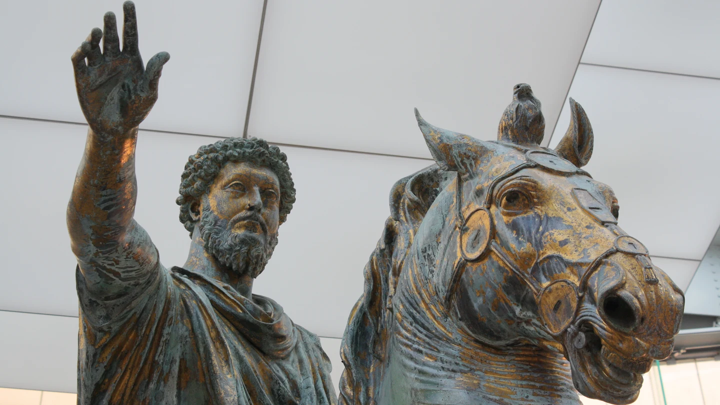 Estatua ecuestre de Marco Aurelio. Estatua ecuestre de Marco Aurelio.