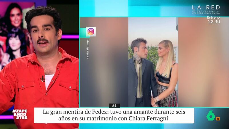 Juan Sanguino repasa la historia de Chiara Ferrangi y Fedez: "Confesó que la llevaba engañando desde 2017"