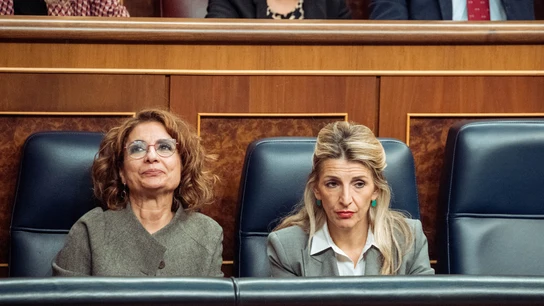 La vicepresidenta primera, María Jesús Montero, y la segunda, Yolanda Díaz, en una imagen de archivo en el Congreso. La vicepresidenta primera, María Jesús Montero, y la segunda, Yolanda Díaz, en una imagen de archivo en el Congreso.