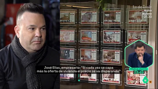 El análisis del empresario José Elías sobre el problema de la vivienda: "Si cada vez se capa más la oferta, el precio se dispara" El análisis del empresario José Elías sobre el problema de la vivienda: "Si cada vez se capa más la oferta, el precio se dispara"