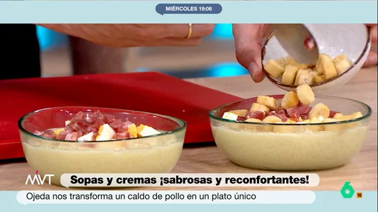 El consejo de Pablo Ojeda para mejorar una sopa, hacerla más completa y rica en proteínas El consejo de Pablo Ojeda para mejorar una sopa, hacerla más completa y rica en proteínas