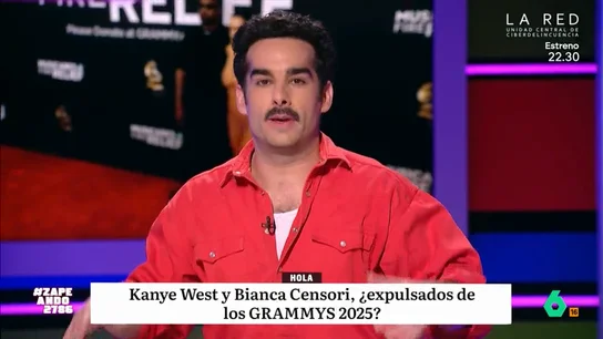 ¿Es cierto que Kanye West y Bianca Censori fueron expulsados de los Grammy? Juan Sanguino te lo cuenta en Zapeando ¿Es cierto que Kanye West y Bianca Censori fueron expulsados de los Grammy? Juan Sanguino te lo cuenta en Zapeando