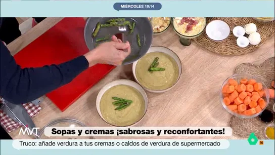 Pablo Ojeda elabora una deliciosa crema depurativa de espárragos: la receta paso a paso El nutricionista demuestra que es posible hacer una receta saludable con muy pocos ingredientes: ajo, espárragos, cebolla y patata. Como cuenta, esta crema puede ayudar al hígado a "funcionar mejor".